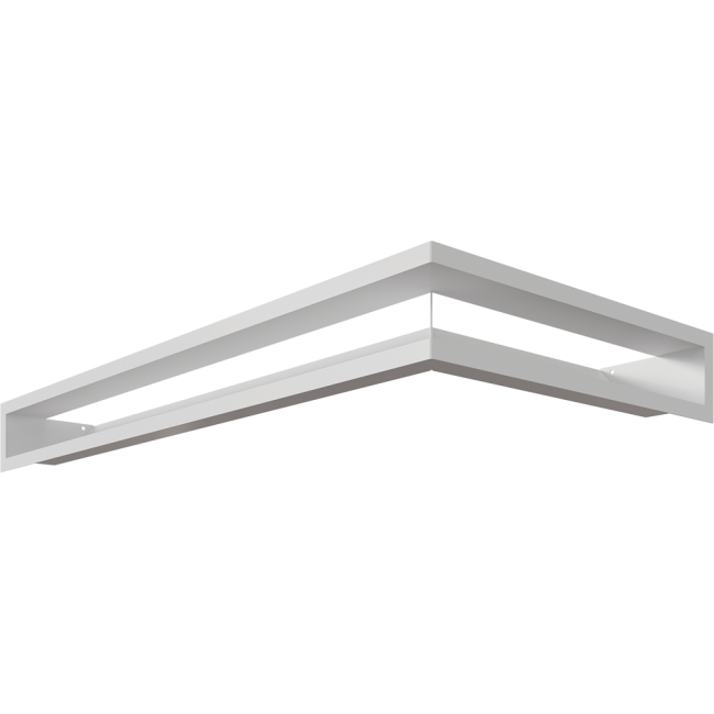 Zobrazit detail zboží: KRATKI 800 x 400 x 90 Luft levá bílá krbová mřížka (Bílá TUNEL-LUFT)