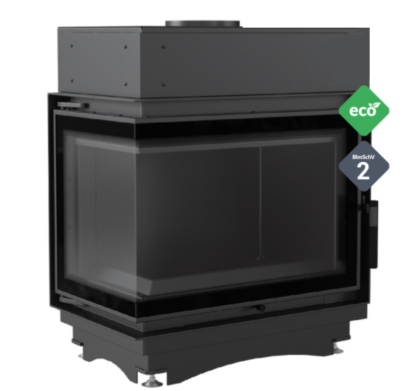 Zobrazit detail zboží: KRATKI MAJA 12kW BS Levá DECO teplovodní krbová vložka (Rohová)