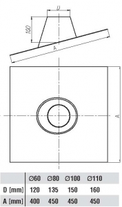 Zobrazit detail zboží: TJ 60 střešní průchod 25 ÷ 45° (TJ 60 mm)