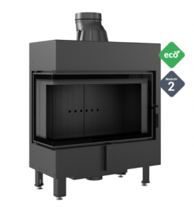 Zobrazit detail zboží: KRATKI LUCY 14kW SLIM BS Levá BLACK krbová vložka (Rohová)