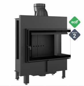 Zobrazit detail zboží: KRATKI LUCY 14kW BS Pravá BLACK krbová vložka (Rohová)