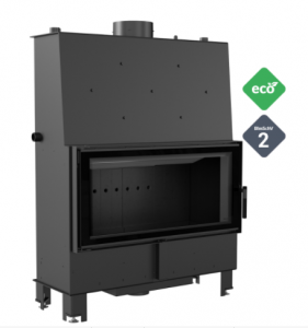 Zobrazit detail zboží: KRATKI LUCY 20kW BLACK teplovodní krbová vložka (Čelní)