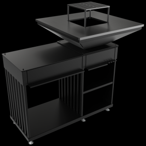 Zobrazit detail zboží: KRATKI QUADRUM BBQ H ohniště s grilem (Zahradní ohniště na dřevo)